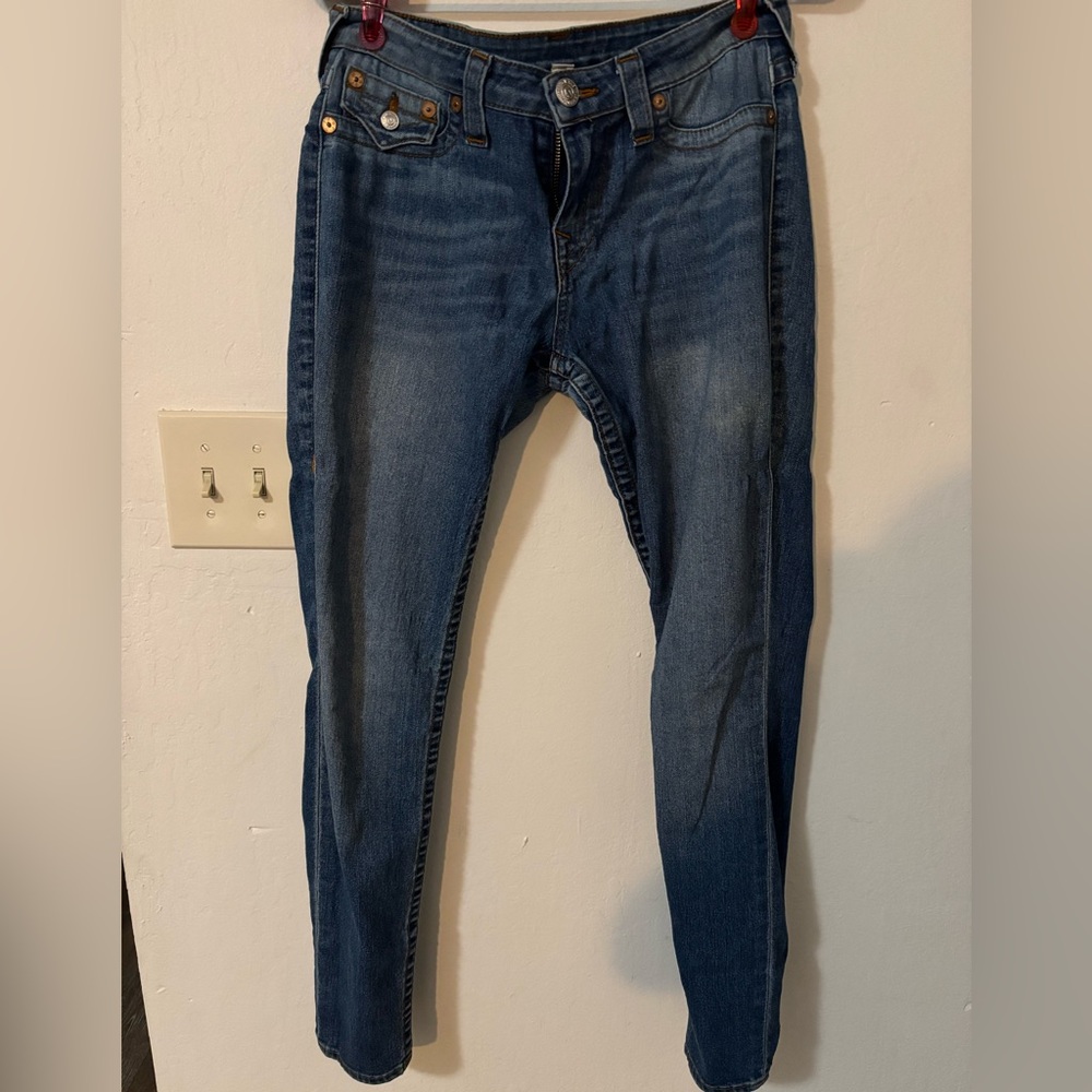 True Religion Women's Dark Blue Skinny Jeans